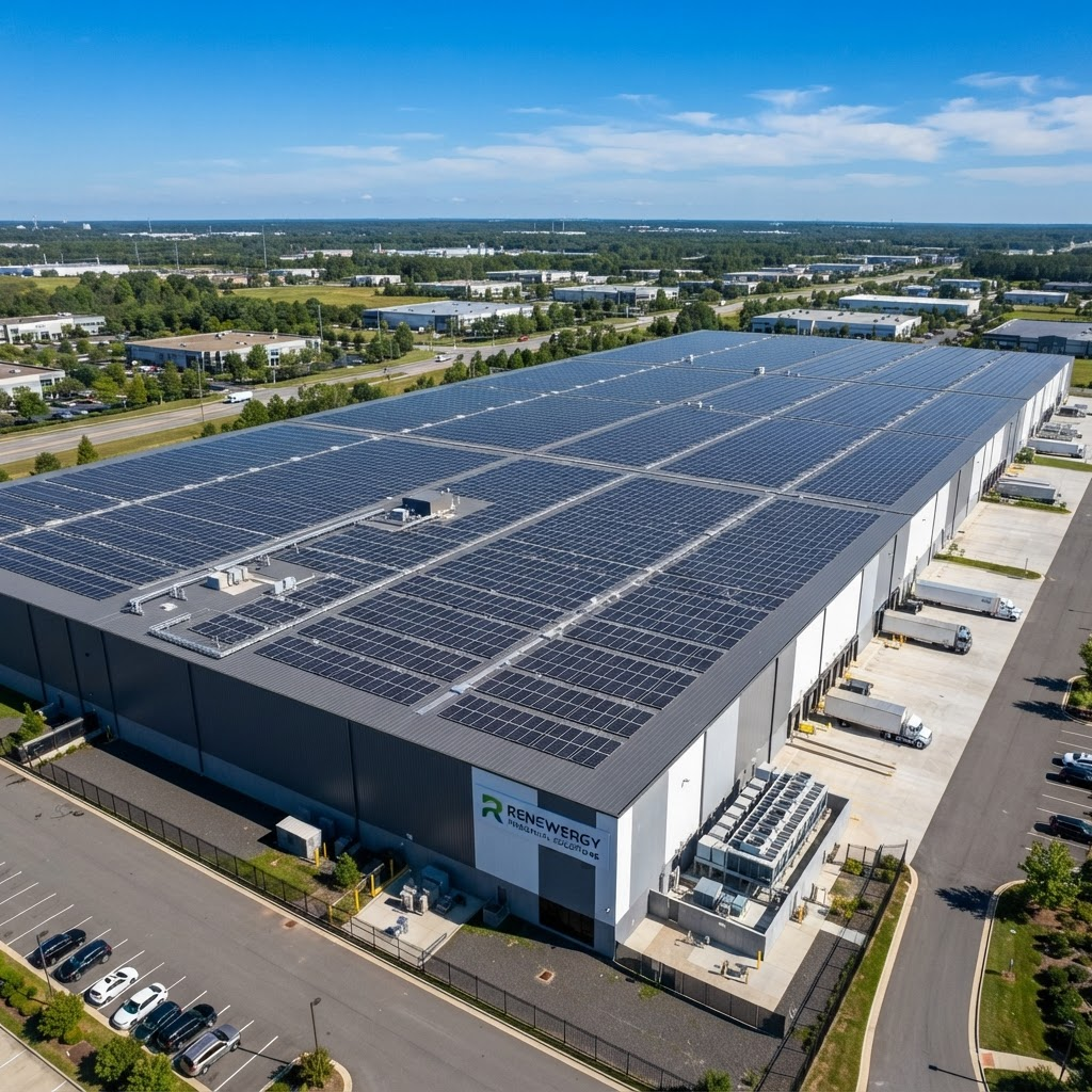 Large commercial solar installation by NV Solaris