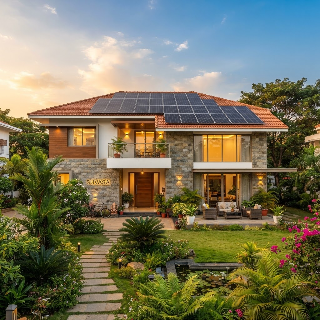Green Meadows Villa — 10 kWp solar project in Pune, Maharashtra